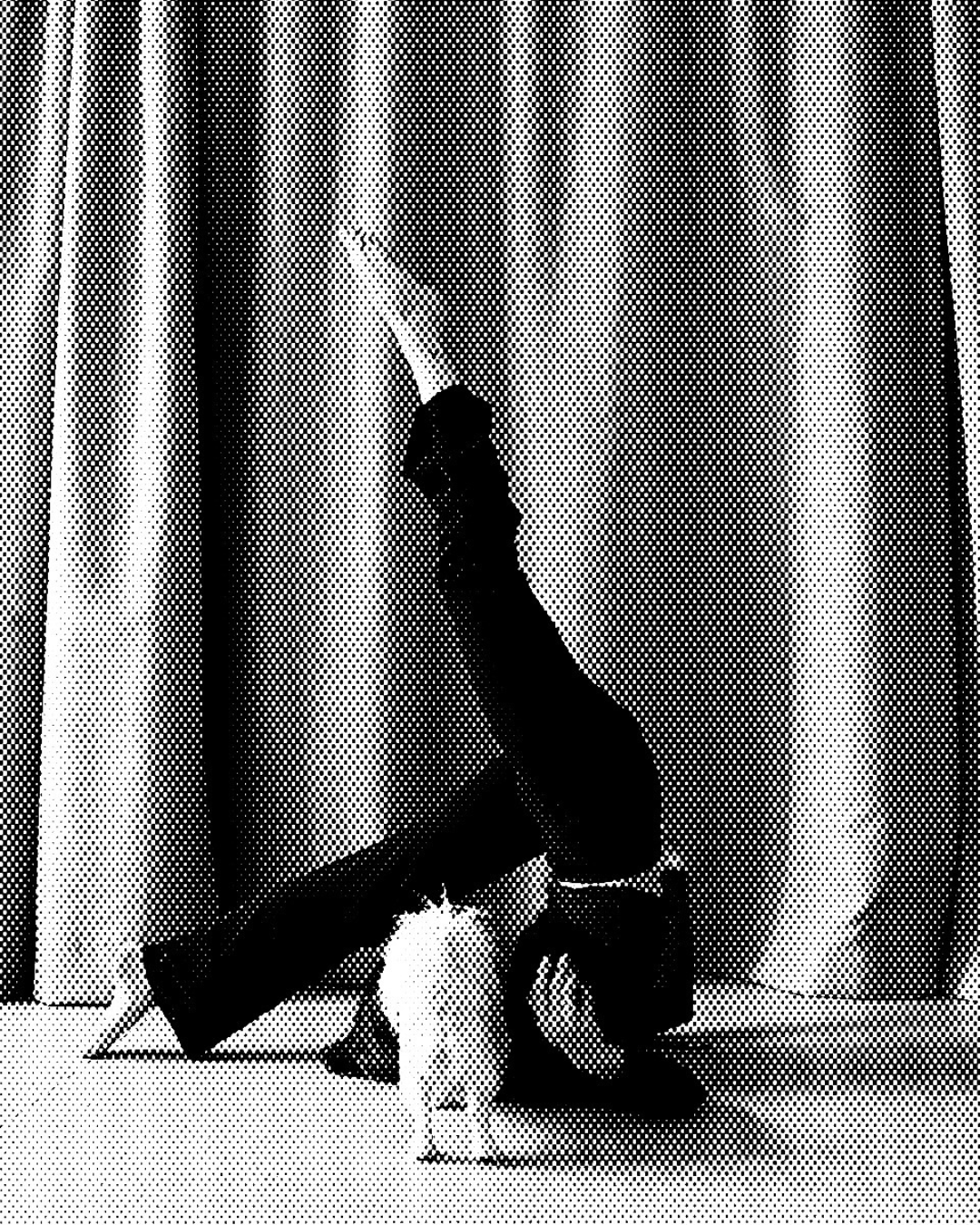 anja practicing yoga